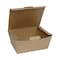 Pactiv Evergreen EarthChoice Tamper Evident OneBox Paper Box, 6.54 x 4.5 x 3.25, Kraft, PK160, 160PK NOB03KECTE - alternate 4